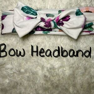 Floral Bow Headband for Kids